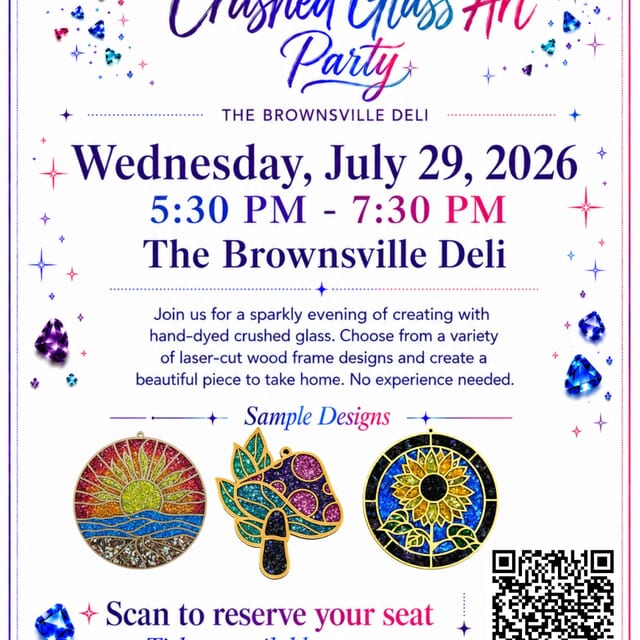 Crushed Glass Art Party!